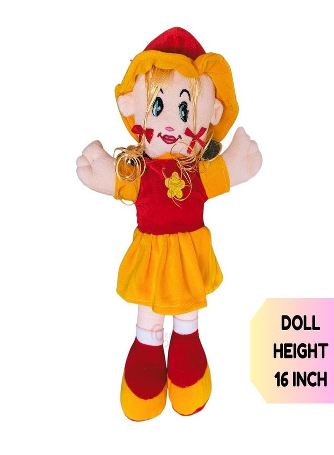 KARBD Rag Doll Super Soft Fabric Textile Cloth Cute Stuffed Girl Doll Washable Huggable Cuddly Plush Toy for Toddlers Babies Kids Girls Children - Image 3